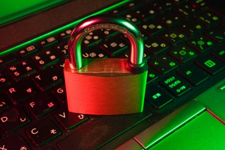 Cyber security padlock