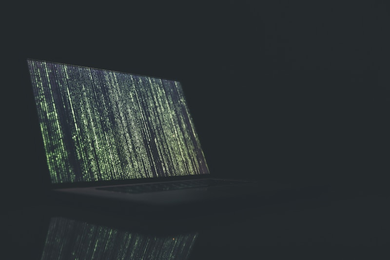 Hacker in dark room