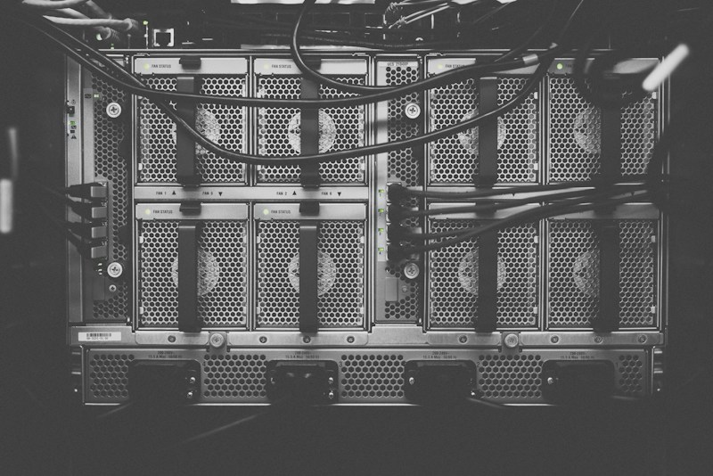 Server racks in a data centre
