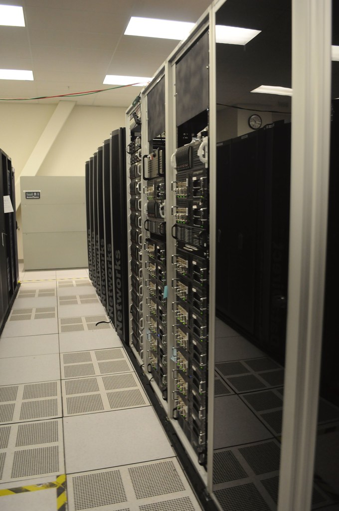 Server racks in a data centre